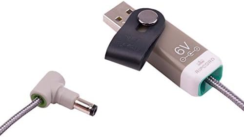 Захранващ кабел myVolts Ripcord от USB до 6 vdc, съвместим с радионяней родителски блок, BT Digital 1000
