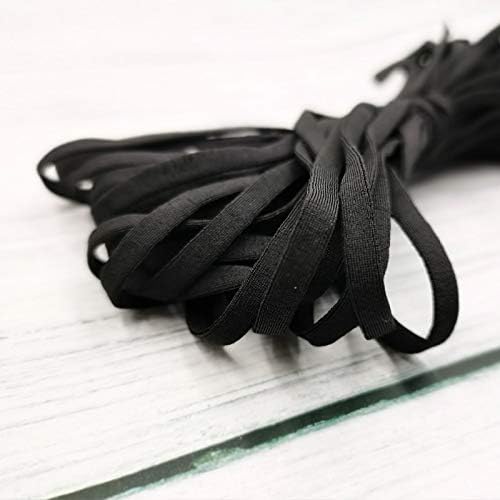 SELCRAFT 1-00 М 5 Мм, Черна Еластична Лента goma elastica Гумена Въже Еластична Лента е САМ Облекло Craft Elastique Couture за маски
