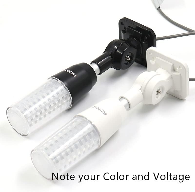 Led сигнална лампа Звукова Светлинна аларма Машина, Работен 3 цвята в една лампа Индикатор 24 220 В - (Цвят: бял тип фарове