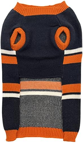 Пуловер за кучета Pets First NFL Chicago Мечета, размер на на най-малките. Топъл и уютен Вязаный пуловер за домашни любимци с логото на отбора в НФЛ, най-Добрият пуловер за куч?