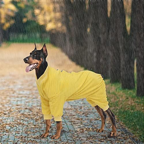 Брючный костюм Geyecete 1/2 пъхтя крака, Дъждобран за кучета, палто за кучета с цип с удобни крака, Водоустойчив яке за домашни любимци