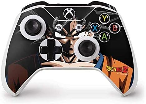 Игри кожа със стикер Skinit, съвместим с контролера на Xbox One S - Официално лицензиран дизайн на Dragon Ball Z Goku Portrait