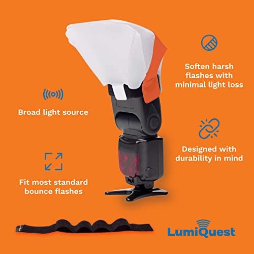 Матиран Лещи LumiQuest Ultrasoft за фотография, Компактен Модификатор с ультракраской, Осветление на камерата, Универсални Преносими