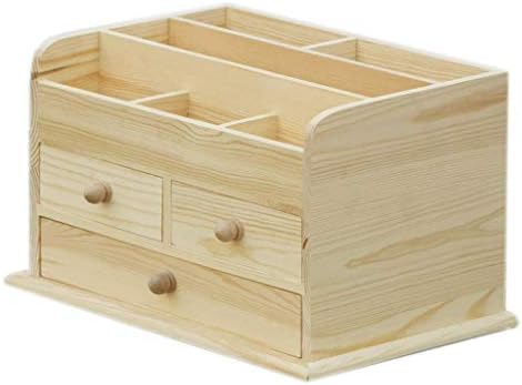UXZDX Кутия За съхранение-Тоалетка Козметична Кутия довършителни операции Кутия От масивно Дърво Обикновена Настолна Кутия За Съхранение Кутия