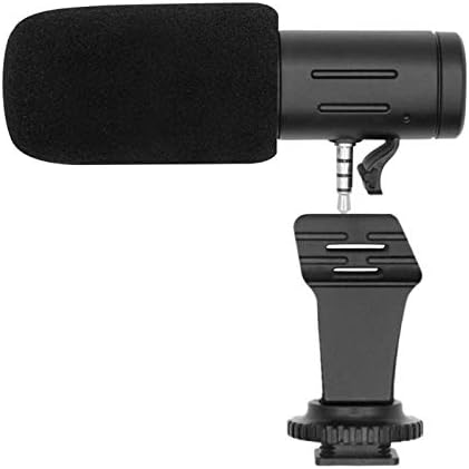 Микрофон камера GFDFD Външен Стерео Микрофон за Интервю с Репортер Камера на Мобилен Телефон Микрофон За Запис на Видео и Глас