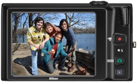 Цифров фотоапарат Nikon COOLPIX S4100 на 14 Mp с 5x оптично увеличение, широкоъгълен NIKKOR и 3-инчов сензорен LCD-дисплей (черен)