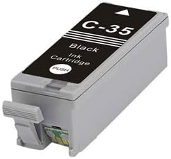 Замяна на касета, съвместима с My Office Stock, за Canon PGI-35 B, работи с: PIXMA iP100 (черен)