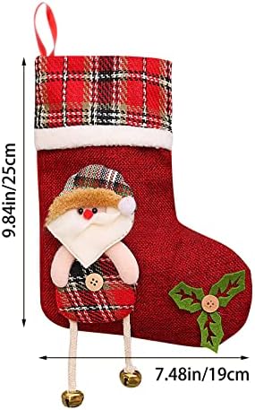 Свободно Рождественском Дюшека Големи Коледни Чорапи Украшение на Дядо коледа, Снежен човек Отглеждане с Елени Коледни Украси и Аксесоари