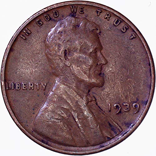 1939 Lincoln Wheat Cent 1C Very Fine