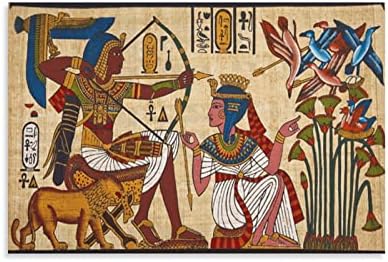 Древен Египет е Египетски Фараон Модел Стенен Художествен Плакат Платно Стенни Артистични Щампи за decor Декор на Стая Декор Спални Подаръци