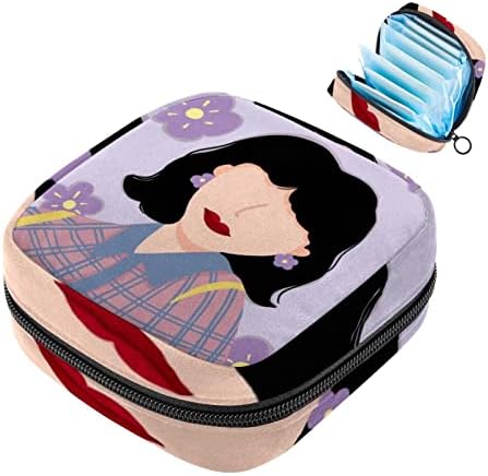 ORYUEKAN Чанта За съхранение на Хигиенни Кърпички, Чанта за Менструална Чаши, Преносими Чанти За съхранение на Хигиенни Тампони, Дамски Чанта за Менструация за Момичет