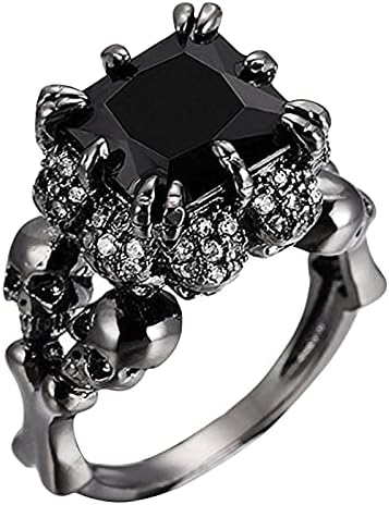 2023 Нови идеи за Подаръци пръстени, Мъжки и дамски Пръстени Индивидуално Пръстен Модни Творчески Пръстени Прости Обещающие пръстени (Черен,