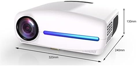 QFWCJ led проектор Full HD с 4D цифрово Keystone 6800 Лумена Преносим проектор за домашно кино led проектор (Цвят: C2-черен,
