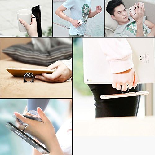 KAGYOKU Телефонна пръстен с Котка, Прикрепляемая поставка, Ултра-Симпатичен на 360 Градуса Смартфон, Пръстен за захващане на пръста,