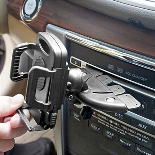 WALNUTA Въртене на 360 градуса-Универсален Автомобилен CD-слот, стойка за телефон, Шкаф (Цвят: черен размер: Универсален)