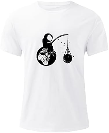 XXBR Мъжки солдатская тениска с къс ръкав, потници за мъже, летни тениски с графичен принтом Planet, Спортни Тренировочная мускулна