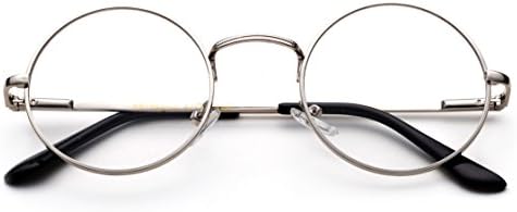 Очила на Джон Ленън, хипи от 60-те години, реколта ретро кръгли слънчеви очила с прозрачни лещи