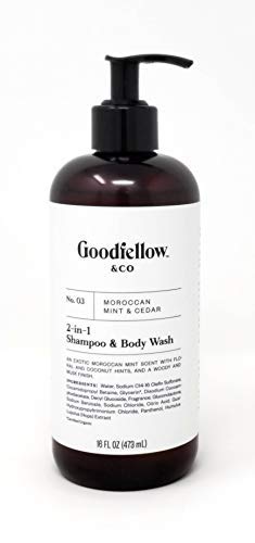 Goodfellow & Co - № 03 Moroccan Mint & Cedar 2 в 1 Шампоан и сапун за тяло - Мъжки Ароматизиран шампоан и средство за измиване на тялото