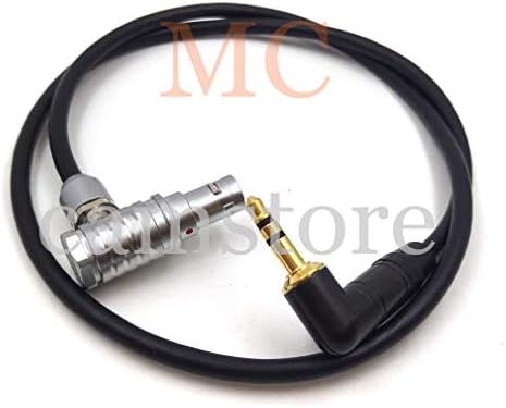 MCcamstore Правоъгълен 6-пинов аудио кабел за ARRI Alexa Mini LF аудио кабел, 0B 6-пинов жак 3,5 (150 см)