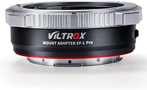Адаптер за закрепване на обектива VILTROX EF-L Pro с автоматично фокусиране с предпазен ключ, който е съвместим с обектив Canon EF/EF-S