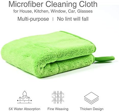Кърпичка за почистване от микрофибър JOCHYA – Много Дебела Кърпа от Микрофибър, Супер Мека кърпа За прах, Плюшен Безворсовая