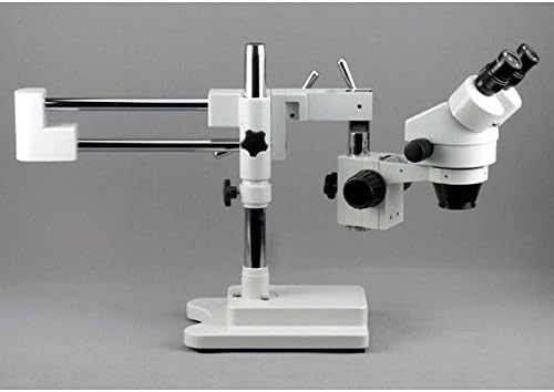 Професионален бинокъла на стереоскопични увеличение на микроскопа AmScope SM-4BX, окуляры WH10x, увеличаване на 3,5 X-45Ч, обектив