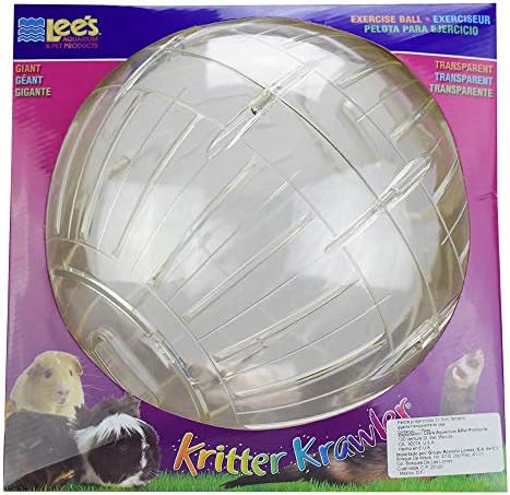 Гигантска топка за упражнения Lee ' s Kritter Krawler, 12-1/2 инча, Прозрачен