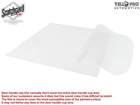 YelloPro Custom Fit Чаша за дръжката на Вратата 3M Scotchgard за Honda CR-V, suv CRV, 2023, Хибриден EX, EX-L, Защита от Надраскване, Прозрачен