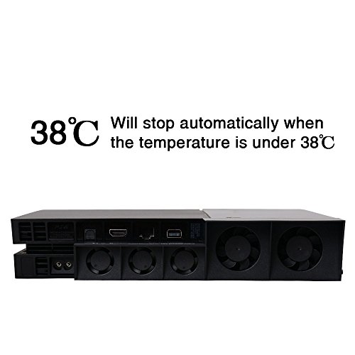 Охлаждащ вентилатор За PS4, Силиконова Капачка с бутоните за палеца, Външен Охладител с Турбо YTTL USB, Охлаждащ 5 Фенове