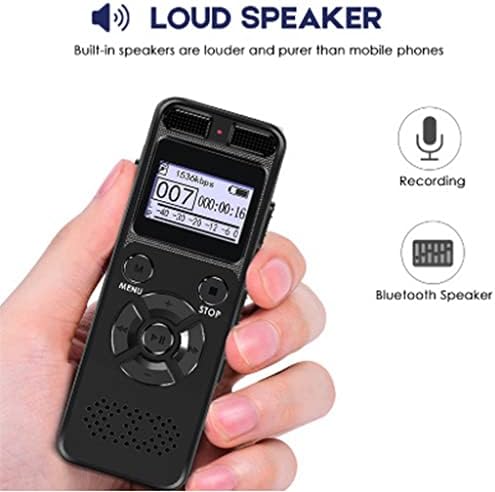XXXDXDP Цифров Диктофон Аудиозапис, Диктофон, MP3 Led Дисплей Гласова Активация Подкрепа за разширяване на 64G намаляване на шума