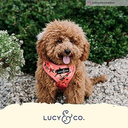 Реверсивная шлейка за кучета Lucy & Co | Мека за удобство, с възможност за лесно превключване между две дизайнерски щампи | Регулируем