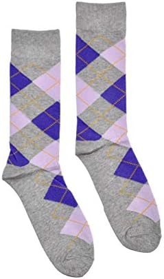 Bop Стилни Мъжки Чорапи За екипажа с шарките на Аргайл, Комплект от 2 чифта Памучни Премиум-клас