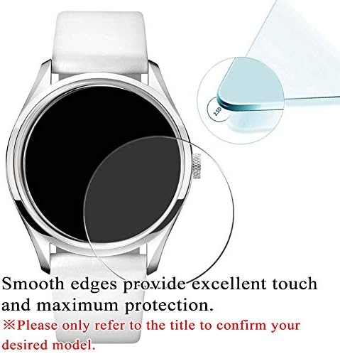 Synvy [3 опаковки] Защитно фолио за екран от закалено стъкло, която е съвместима с ТИСО T-Sport PRC 200 T055.417.11.047.00 часа, с фолио, 9H за смарт часа