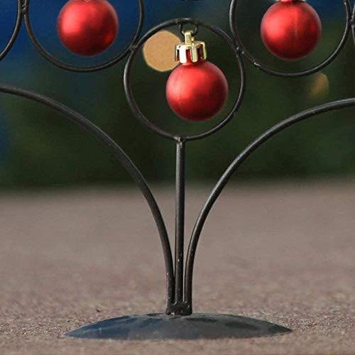 Коледно Дърво от Шиптовой Метална жица с Украса, Желязна Коледно Дърво със Златни и Червени Украшения, Противоударное Украса