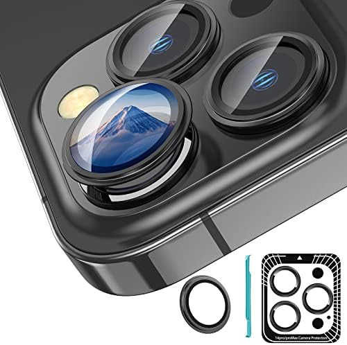 [Update] [3 + 1] Защита на обектива на камерата Fewdew за iPhone 14 Pro Max / iPhone 14 Pro, [Идеален за всички поводи] [Запази оригиналния