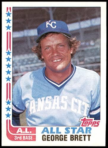 1982 Topps 549 All-Star Джордж Брет Канзас Сити Роялз (бейзболна картичка) NM / MT Рояли