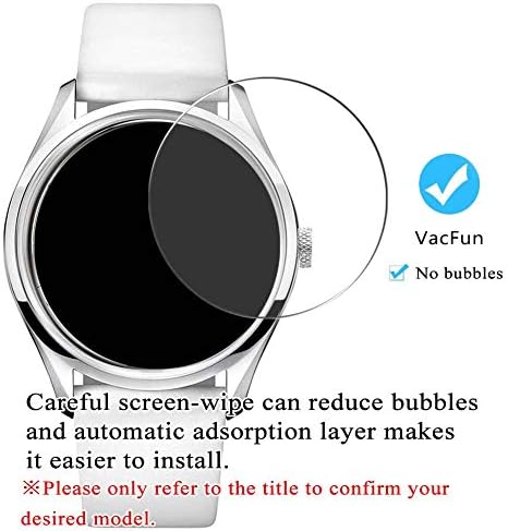 Synvy [3 опаковки] Защитно фолио за екран от закалено стъкло, която е съвместима с предпазни устройства за смарт часовници Тисо T1204171704100