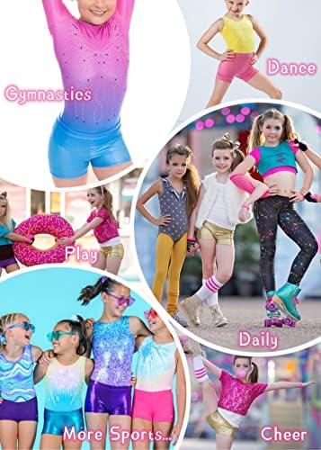 MODAFANS 2 Опаковки Танцови Шорти За Момичета, Гимнастически къси Панталони, Спортни Панталони, Танцови, Бикини, За Акробатика
