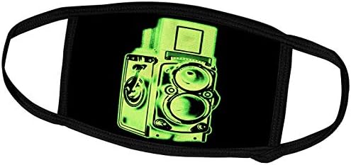 Триизмерно винтажной огледално-рефлексен фотоапарат TLR lyme Green с две лещи - Крайни капачки (fc_20741_1)