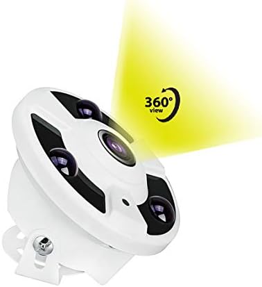 VIEWISE Аналогов HD 5-Мегапикселова 360-градусная камера за видеонаблюдение, с обектив Рибешко око 1,7 мм, Широка Панорамна камера