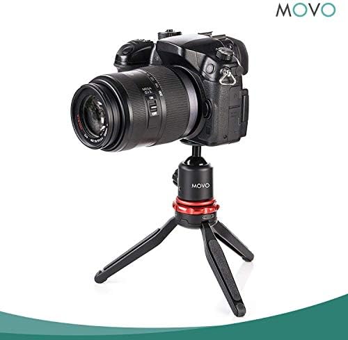 Универсален мини-статив за камера Movo с прибиращ се издържа (MV-T1), Регулируем винт, Сверхпрочная Алуминиева Пътна поставка за