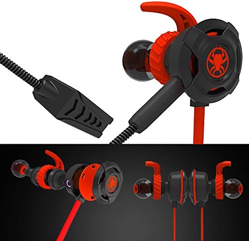 слушалки с кабел, maxin за киберспорта с регулируем микрофон за PS4, преносим компютър, мобилен телефон и така нататък, жични слушалки