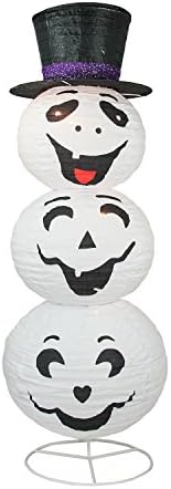 3,6 ' Предварително Осветени в Бяло и Черно Щастлив Призрак в Шапката на Хелоуин, Уличен декорация за Двор