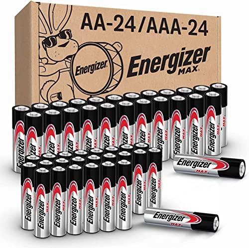 Батерии Energizer D, Алкални батерии продължително действие D Cell 12 парчета (опаковка от 1), както и батерии тип АА и ААА, 24 Максимални батерии от тип Double A и 24 Максимални бат?