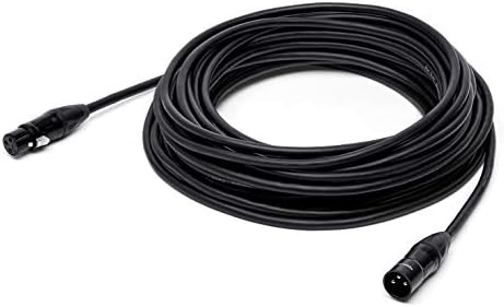 Четырехбалансный Микрофон кабел Basics XLR с 4 проводници на Star Quad Balanced - 50 Фута, Черен