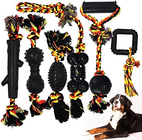 RADKA 6 Опаковки Трайни Дъвчащи играчки за кучета, Комплект Гумени играчки, Набор от Топки от Памучен въже с Възел, Неразрушаемые,