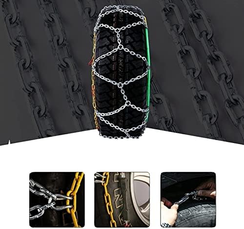 Верига за сняг от сплав QQLONG, Износостойкая Шина Верига за леки автомобили, ванове, Бусове - Комплект от 2 (215 ×15) (Цвят: A)