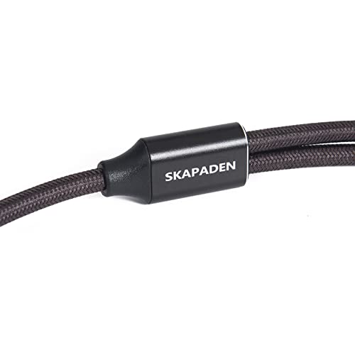 Двойна стереомикрофонный кабел XLR-3,5 мм, 2 конектор XLR конектор 1/8 инча Mini Jack SKAPADEN - 3,3 фута