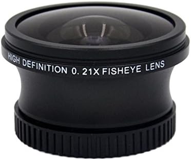 Sony HDR-XR350V 0,21 x висококачествен обектив Рибешко око (зрителен ъгъл по диагонал на 180 °) + Преходни пръстен (30-37 мм) + Кърпа за почистване от микрофибър Nwv Direct