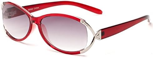 Дамски очила за четене Claire Sun Readers, Овални Очила за четене, Модни Слънчеви очила за четене + 3,00 Сиви и сребристи цветове
